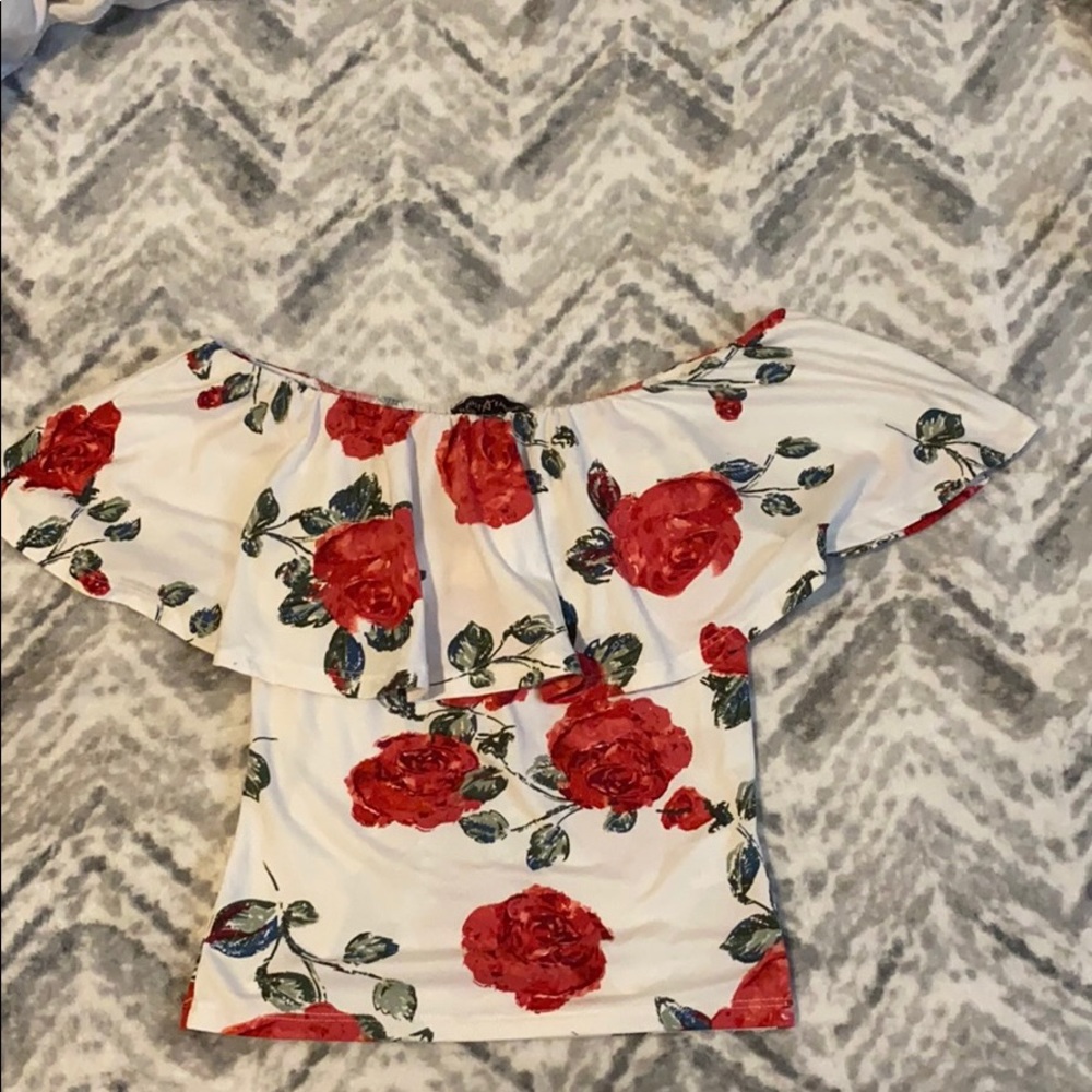 White rose top